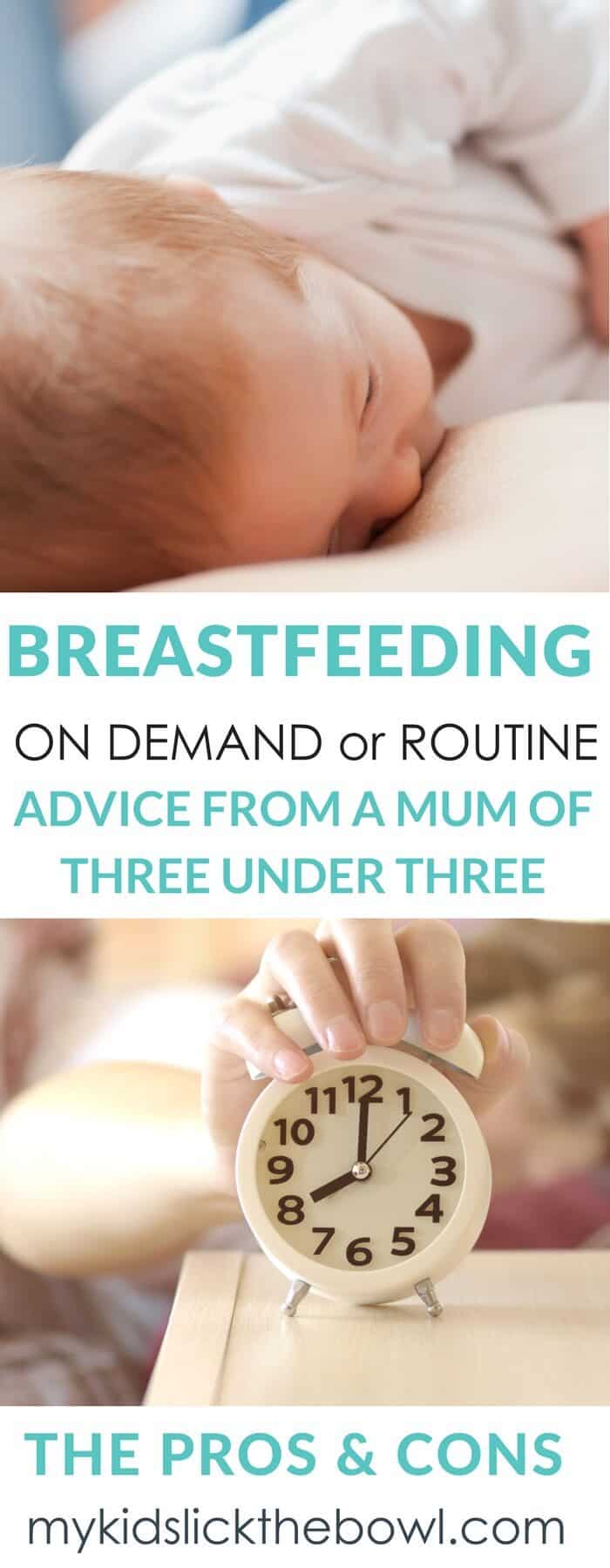 breastfeeding on demand or by routine/schedule, what is best.