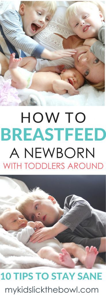 tips for breastfeeding a newborn when you are juggling toddlers too