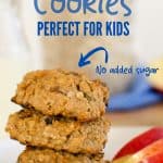 Apple oat & raisin cookies - Sweetened only with fruit