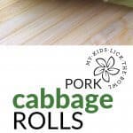 Asian pork stuffed cabbage rolls, so easy and a great family finger food meal