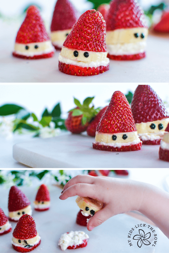 Strawberry Santas - A Healthy Christmas Treat