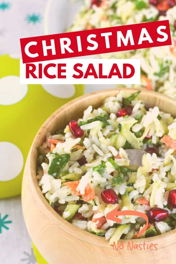Christmas Rice Salad - Child Friendly- My Kids Lick The Bowl