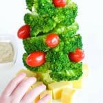 Edible broccoli Christmas tree a healthy fun Christmas snack and kid craft activity