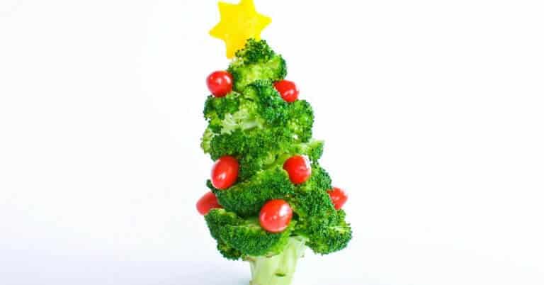 How to make an edible broccoli christmas tree