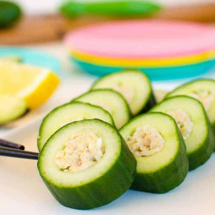 The Original Stuffed Cucumber Sushi Rolls