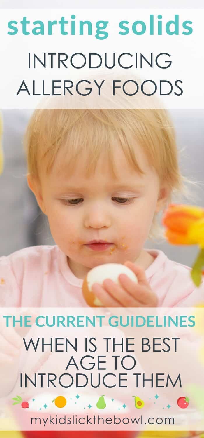 Starting Solids The Food Allergy Foods | My Kids Lick The Bowl