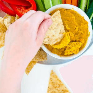 Roasted Carrot Cashew Dip, Healthy, Easy perfect for kids and fussy eaters