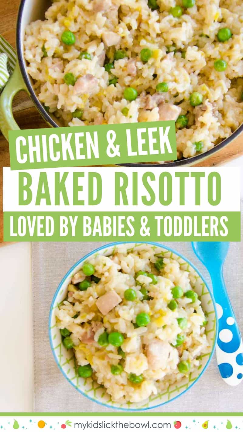 Chicken And Leek Baked Risotto