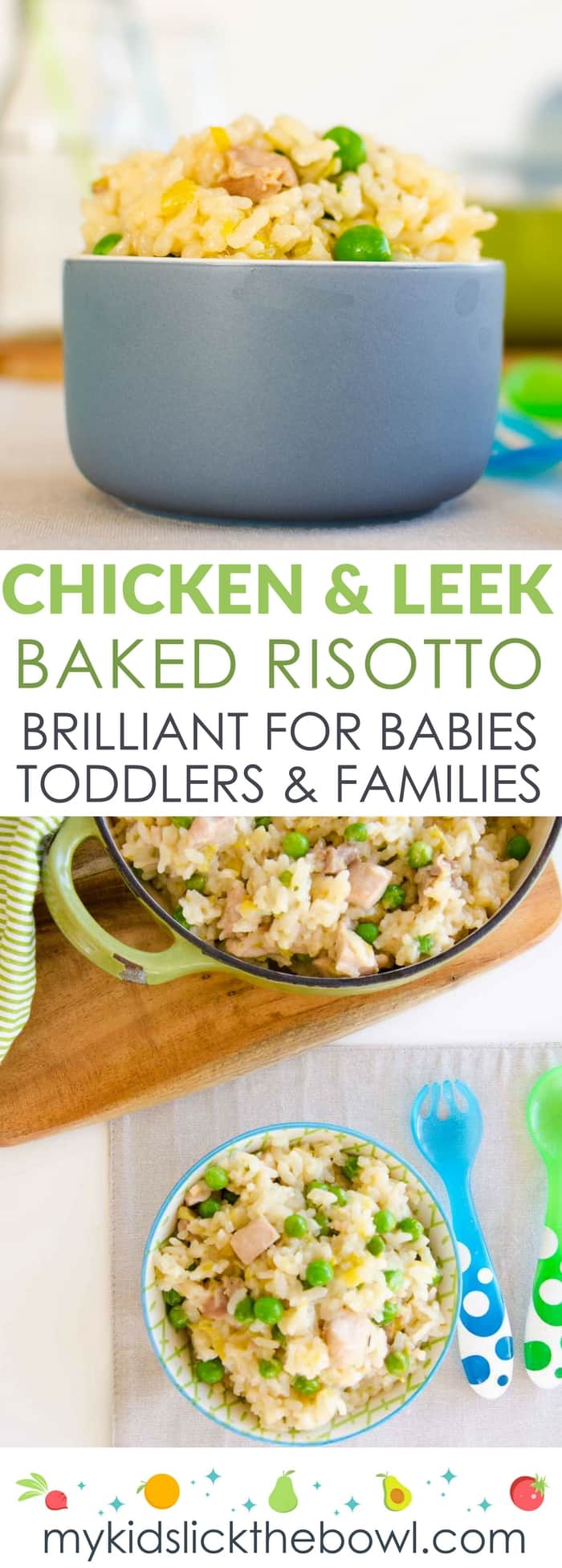 Chicken And Leek Baked Risotto