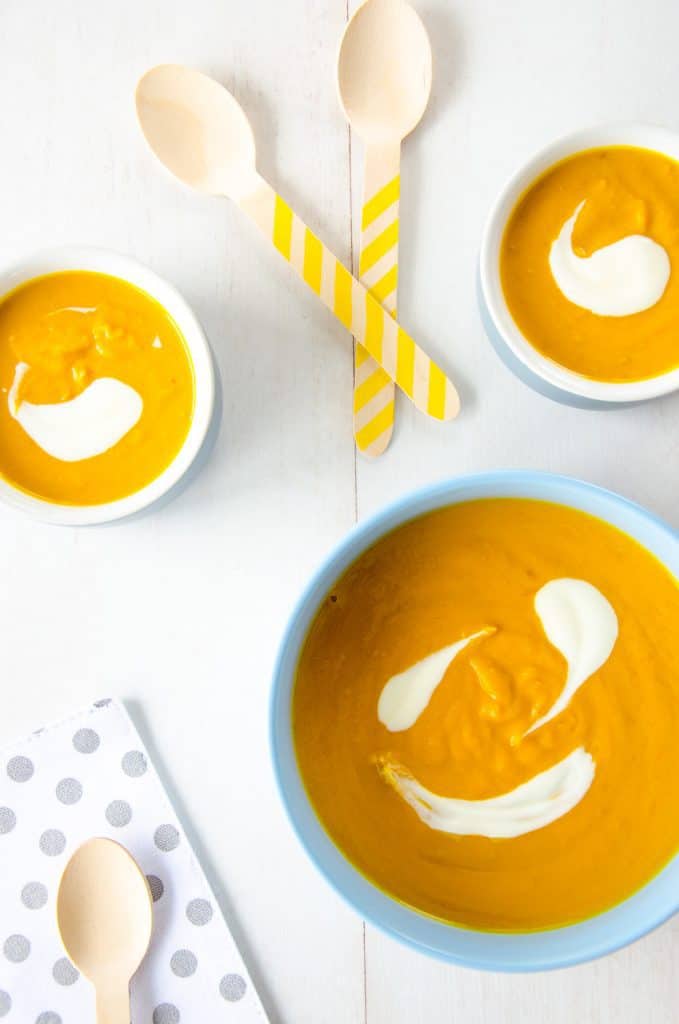 Pumpkin and peanut butter soup, such a simple and easy soup, but the peanut butter is a game changer. Healthy Kids Food