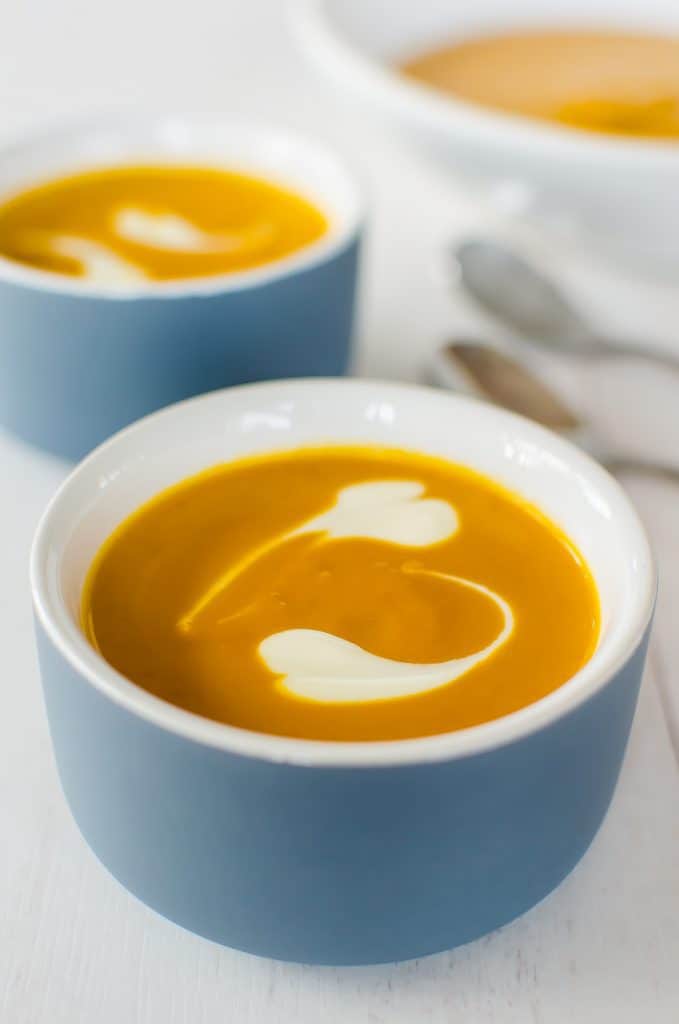 Pumpkin and peanut butter soup, such a simple and easy soup, but the peanut butter is a game changer. Healthy Kids Food