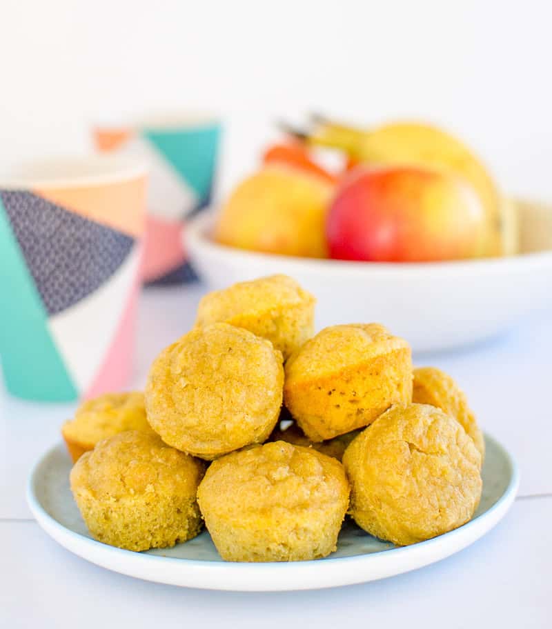 Baby Led Weaning Muffins No Sugar Healthy For Kids. A Soft Baby Muffin with Apple Banana and Carrot.