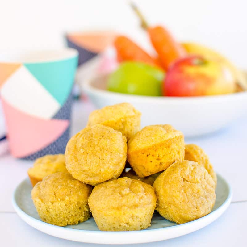 7 Low sugar muffins for kids | Apple Banana Carrot Muffins