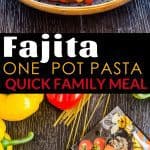 One pot pasta with Mexican fajita flavours, Quick Family meal recipe