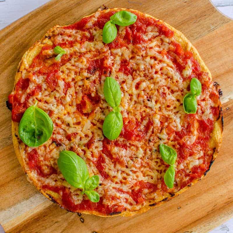 Five minute gluten free chickpea pizza base, An easy healthy pizza crust recipe, great idea for kids 