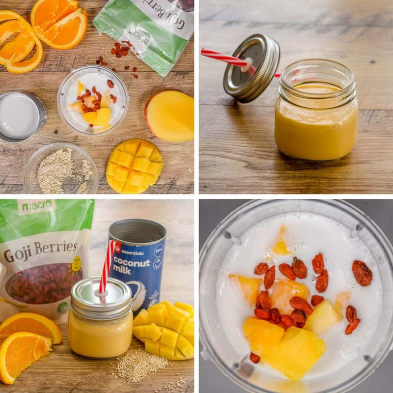 Healthy fruit breakfast smoothies for kids, easy recipes with loaded with healthy fats and grains