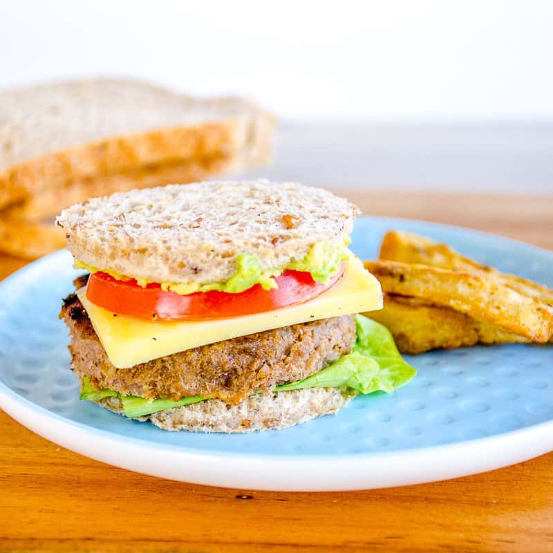 Mini toast burgers for toddlers a kid friendly dinner perfect for picky eaters and baby led weaning