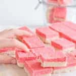Healthy coconut ice slice an easy recipe, low sugar, paleo, vegan