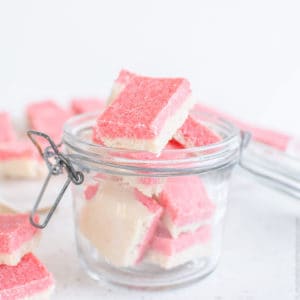 Healthy Coconut Ice Slice - Low in Sugar & Easy to Make