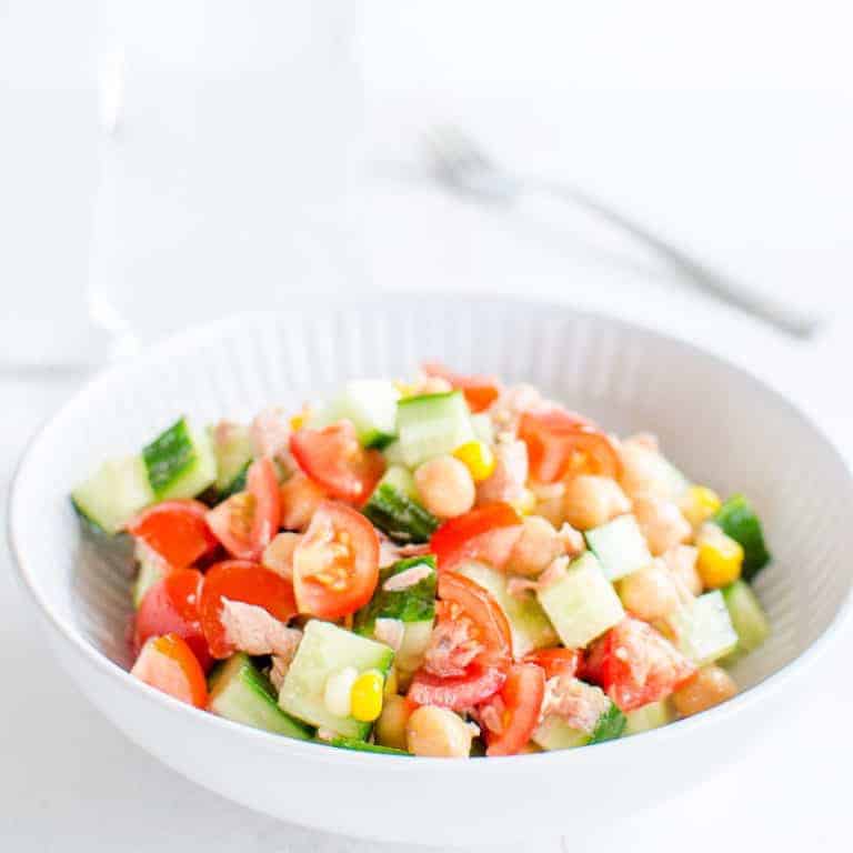 5 Minute Meals - Chopped Chickpea Salad
