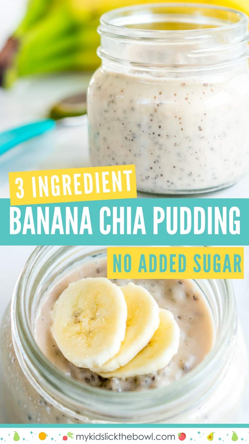 banana chia pudding healthy recipe with banana and coconut milk egg free custard perfect for baby led weaning #babyledweaning #babyfood #vegan #paleo