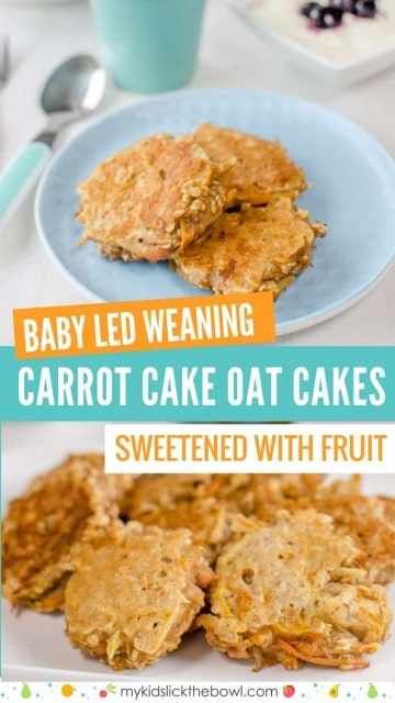 Carrot Cake Oat Cakes - Baby Led Weaning