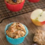apple and date muffins made with weetbix