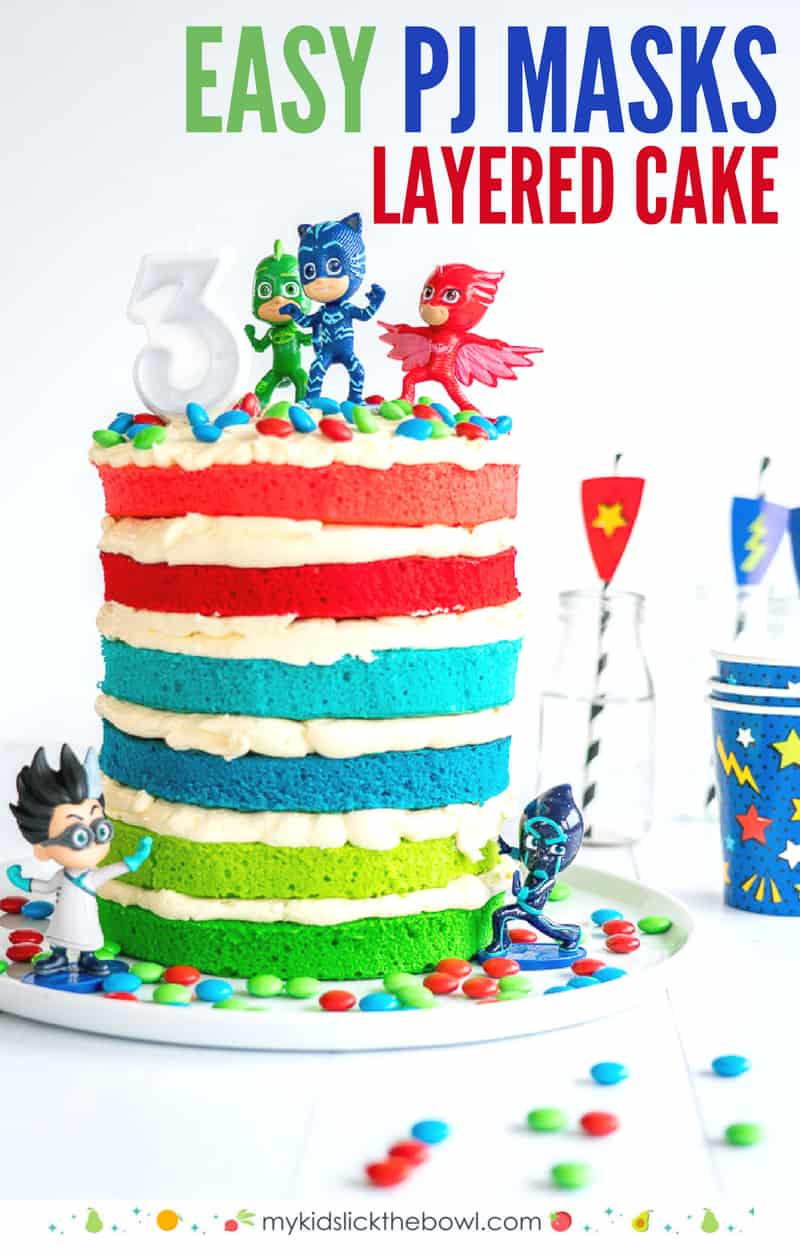 PJ Masks Cake Easy DIY Birthday Cake For Kids