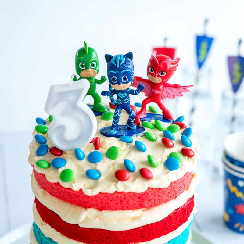 PJ Masks Cake - Easy DIY Birthday Cake For Kids