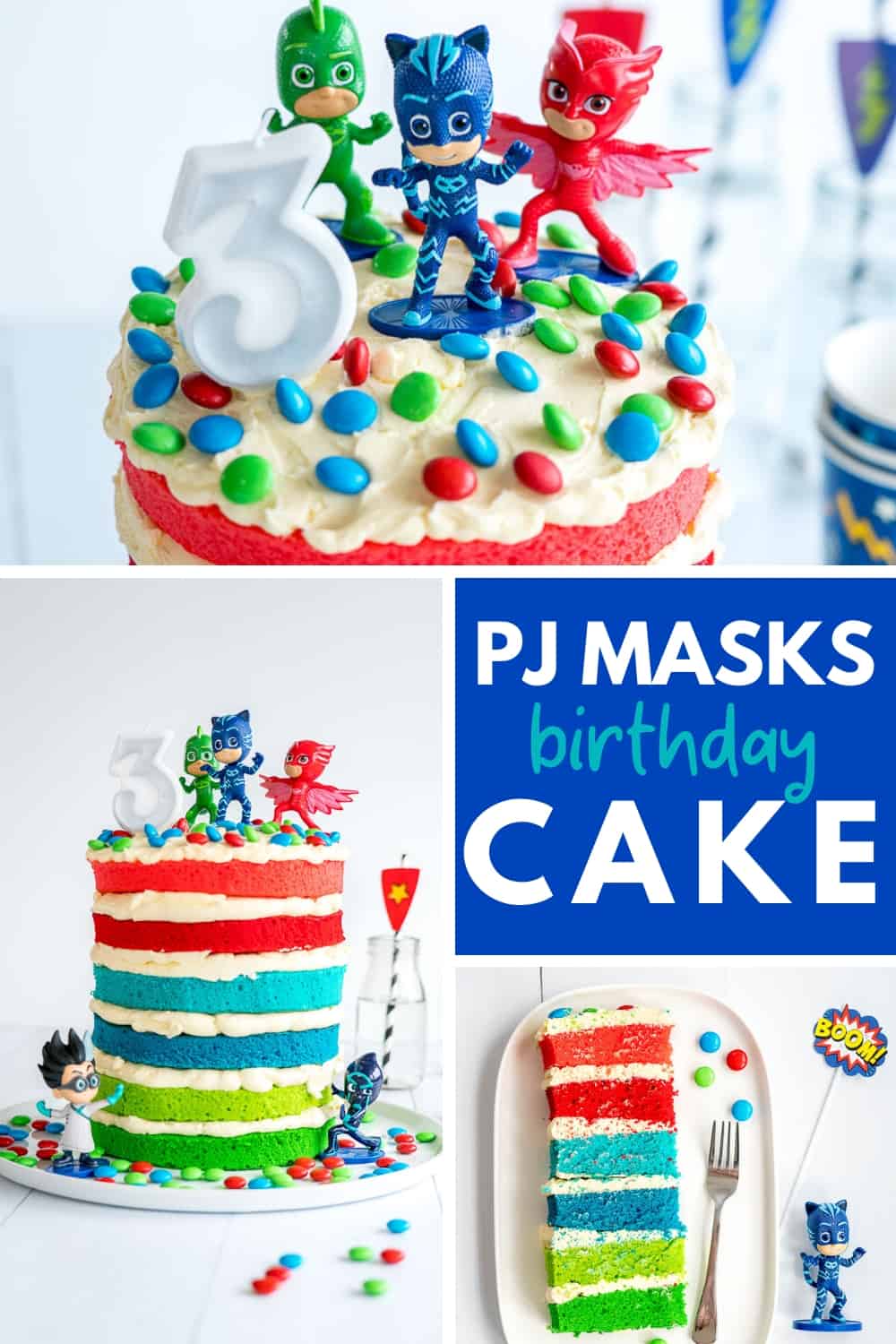 PJ Masks Cake - Easy DIY Birthday Cake For Kids