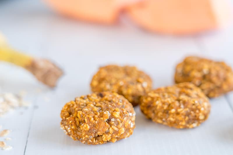 sweet potato cookies on a white table top