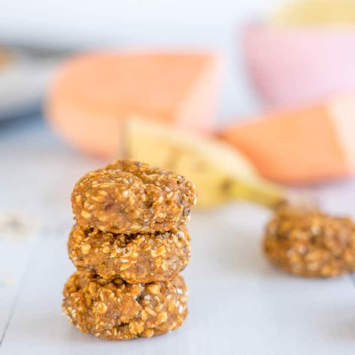 sweet potato cookies in a stack