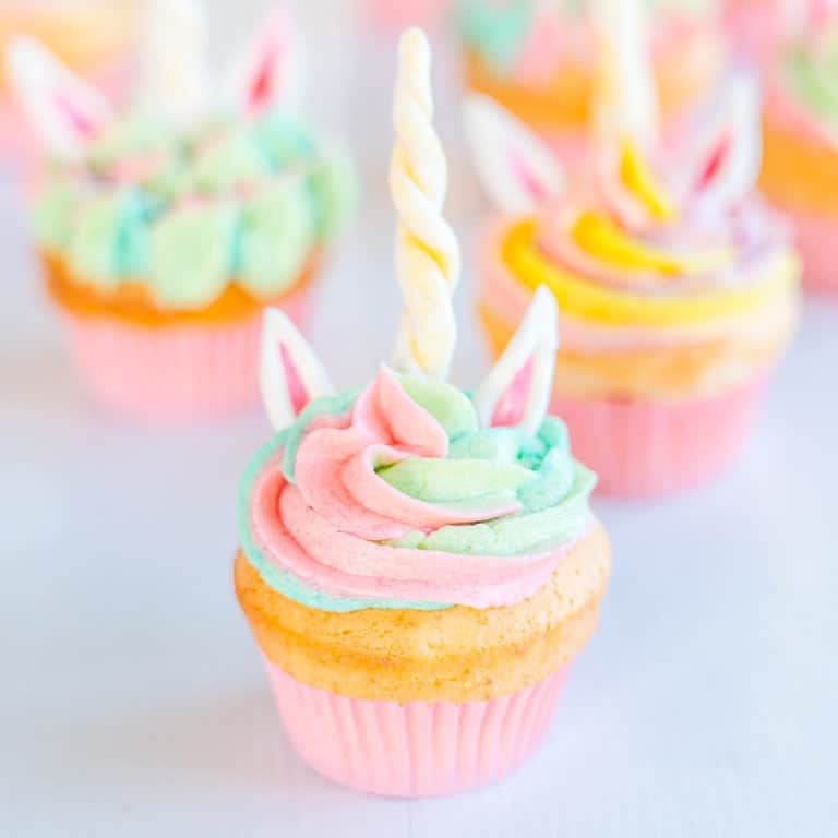 Unicorn Cupcakes - The perfect school holiday baking project