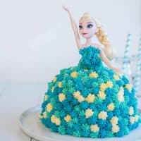 Elsa Frozen Ice Cream Cake