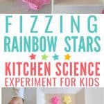 Fizzing Rainbow Stars a Kitchen Science Experiment