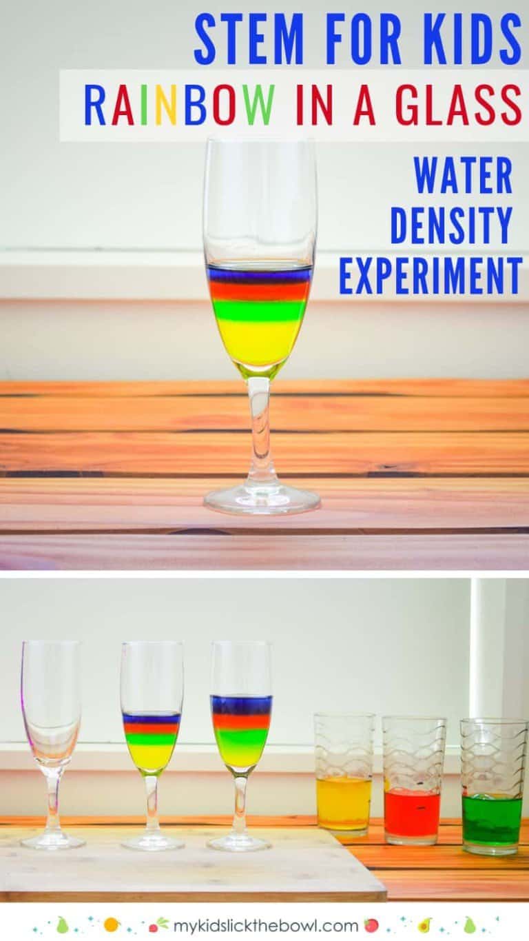 water density experiment with sugar