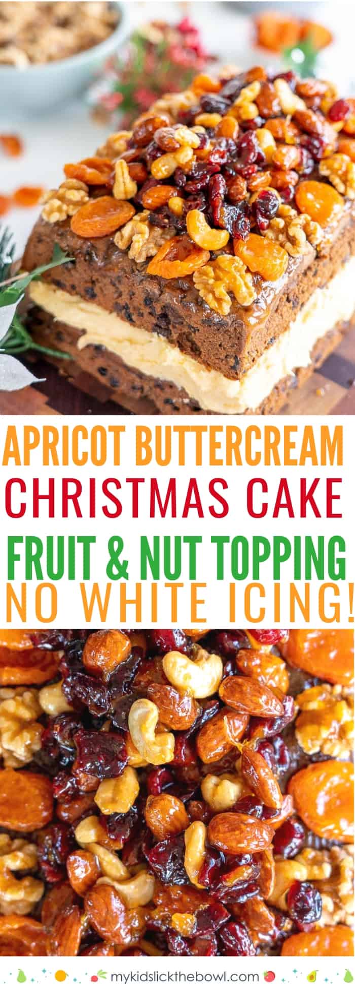 Christmas Cake Decorating Ideas No Traditional Icing Buttercream And Glazed Fruit Nuts