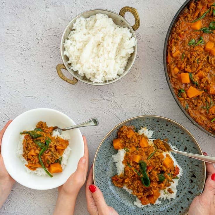 Mince Curry - Beef & Coconut - A Family Friendly Dinner