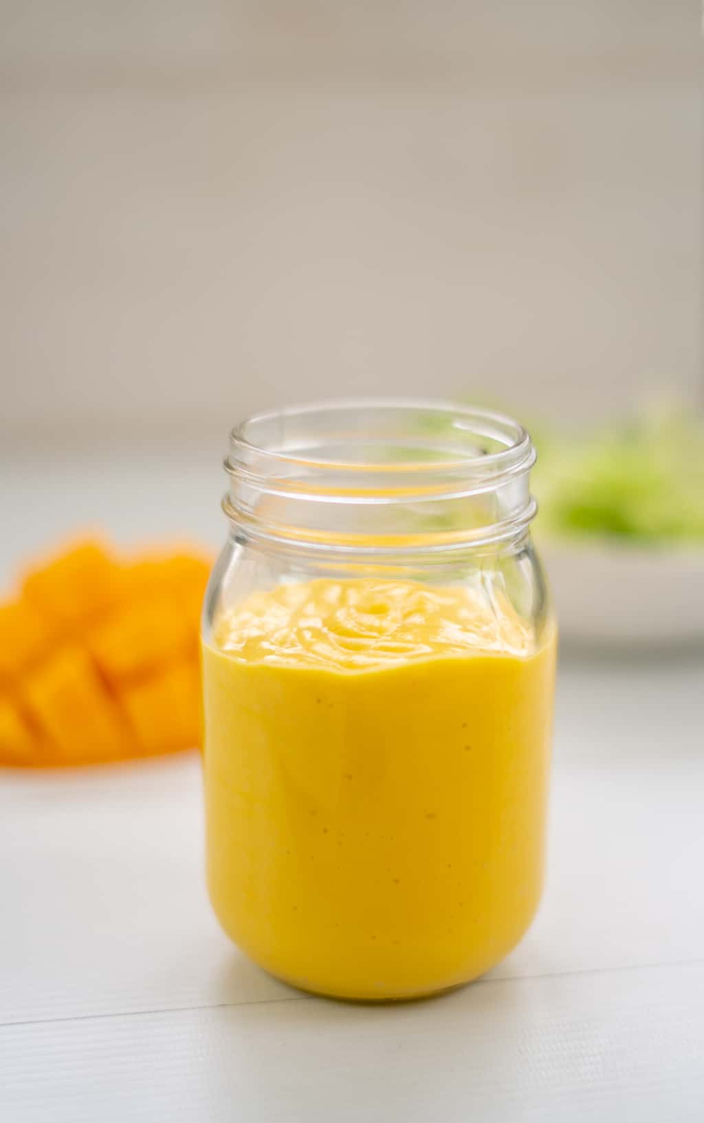 Jar of mango dressing