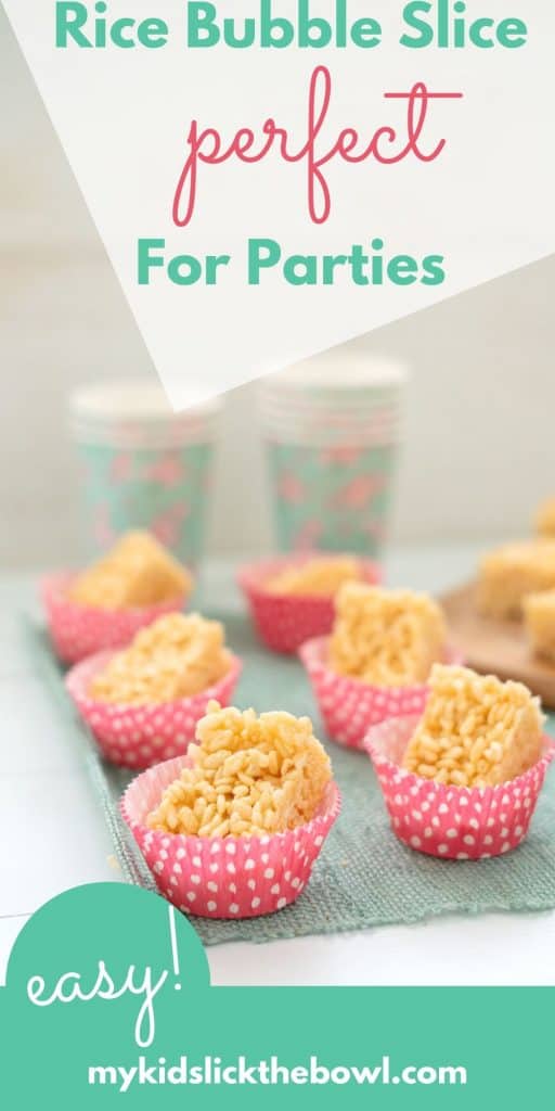 Simple Rice Bubble Slice Recipe - Perfect For Kids Parties