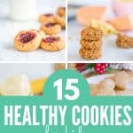 collage of healthy cookie images