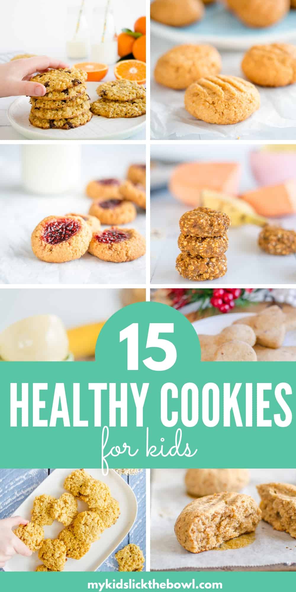 collage of healthy cookie images