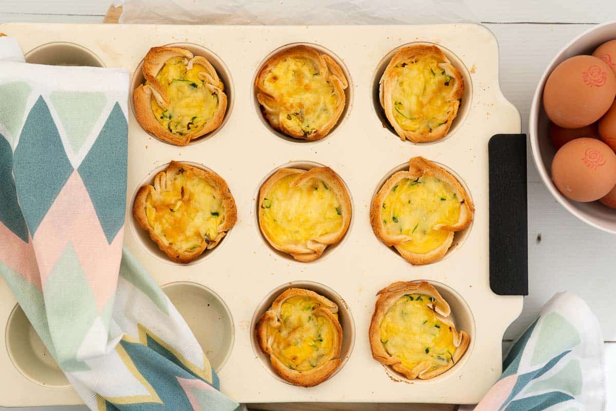 Bread cases | A Quick and Easy way to make Mini Quiches!