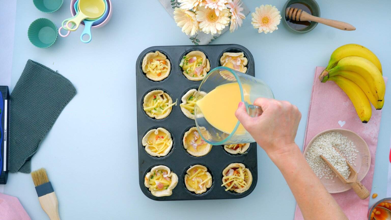 Bread cases | A Quick and Easy way to make Mini Quiches!