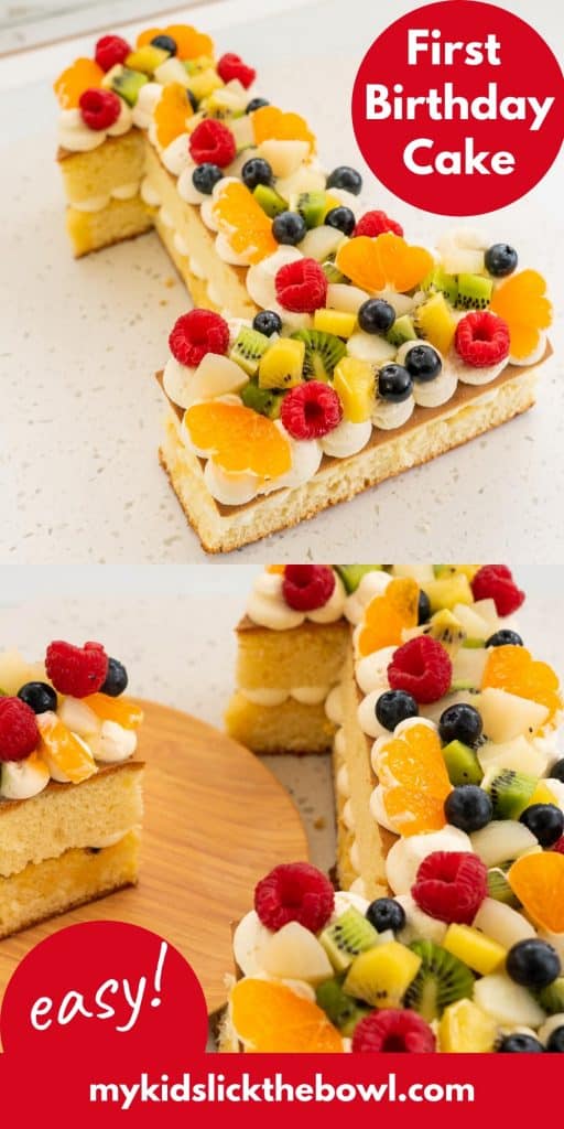 simple cake decoration with fruits