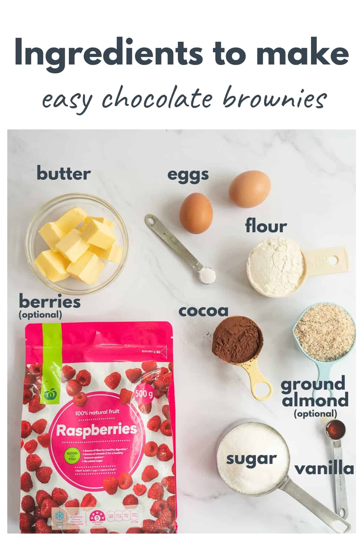 Baking Brownies Ingredients