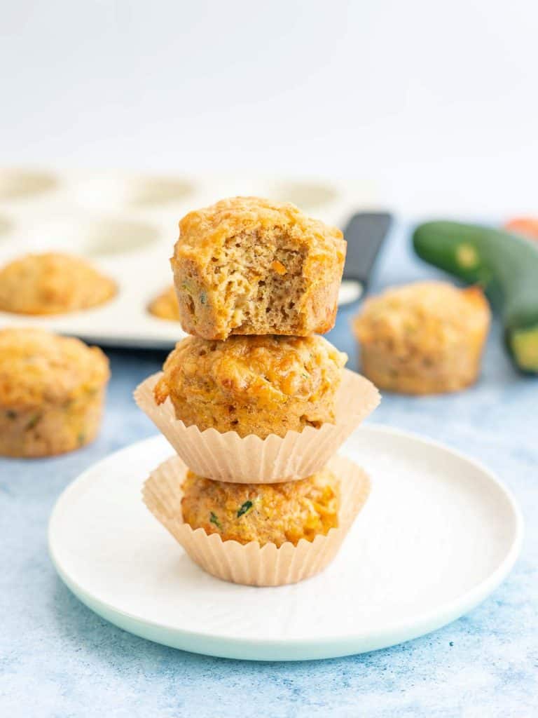 Savoury Muffins with cheese and veggies My Kids Lick The Bowl