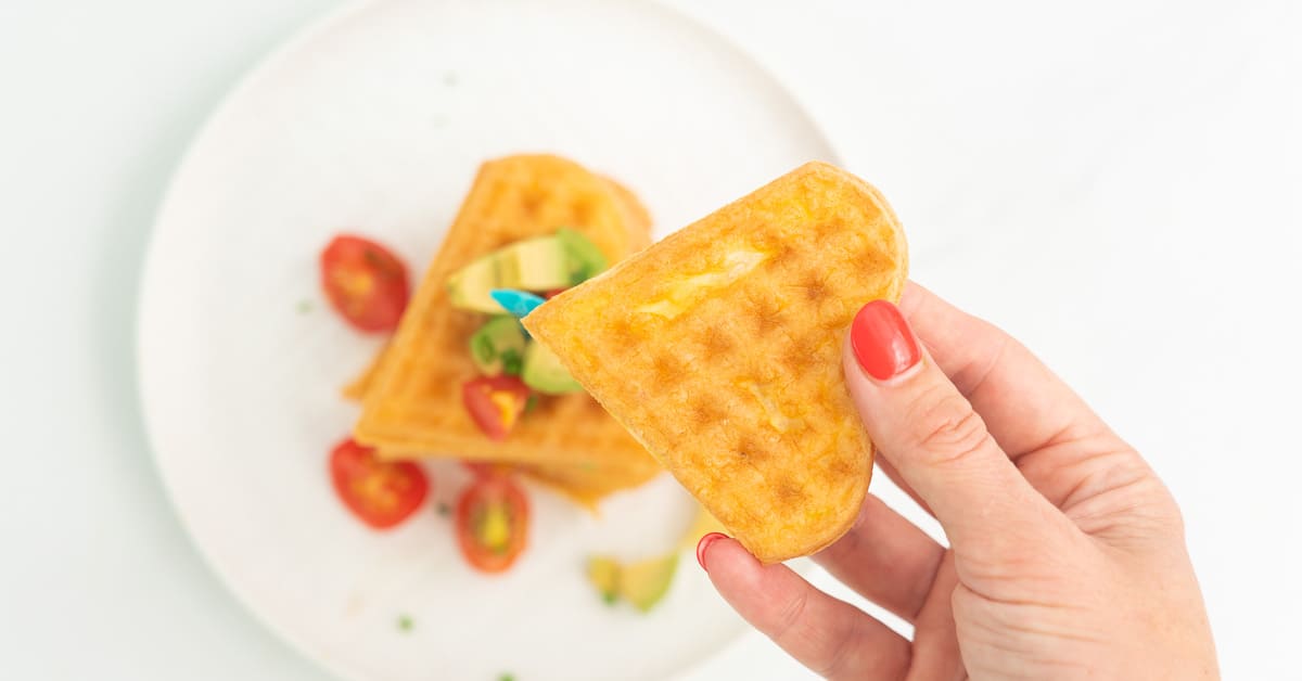 Mini Waffle Omelets for Baby & Toddler - Because I Said So, Baby