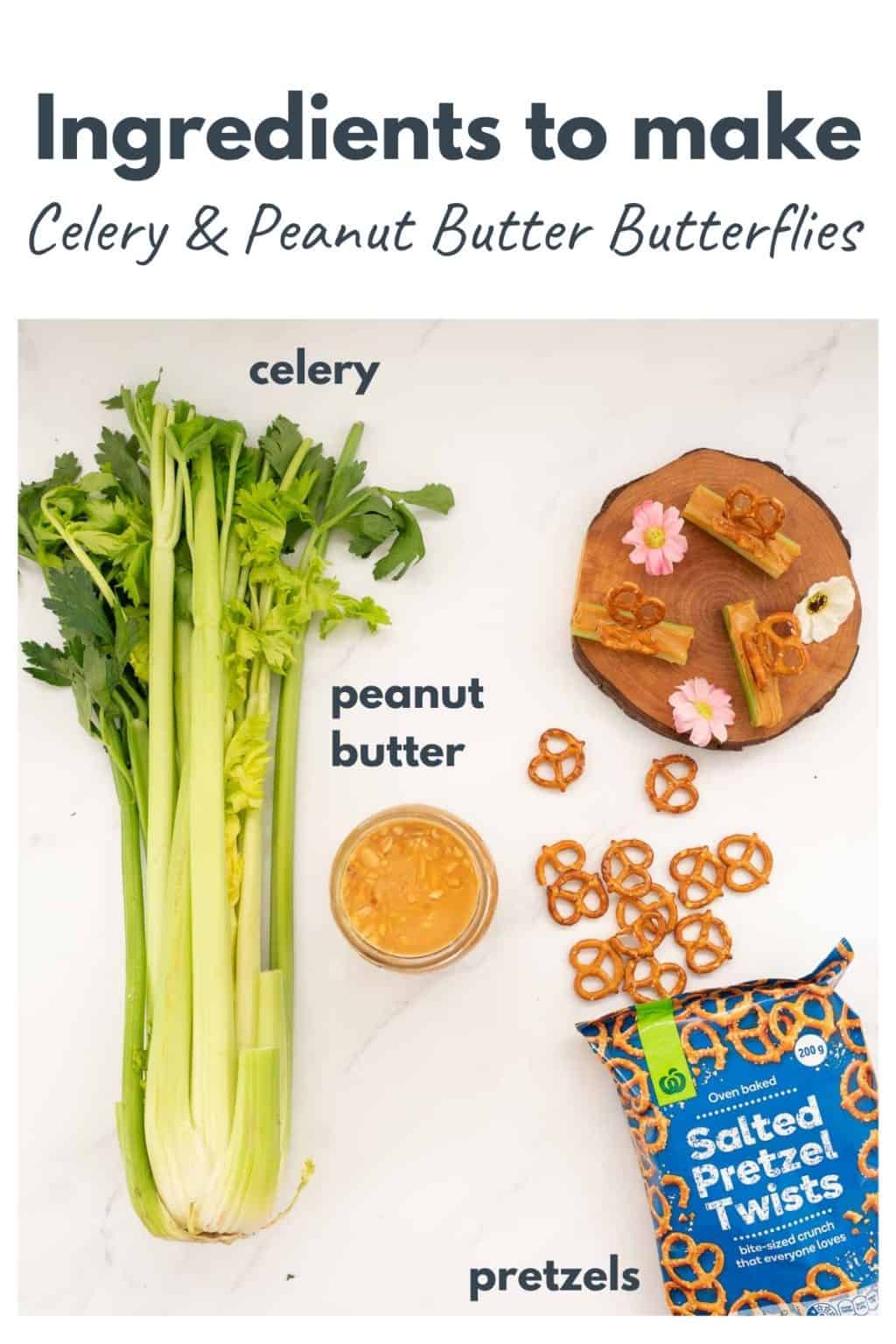 Celery Snacks For Kids Butterflies A fun healthy food idea