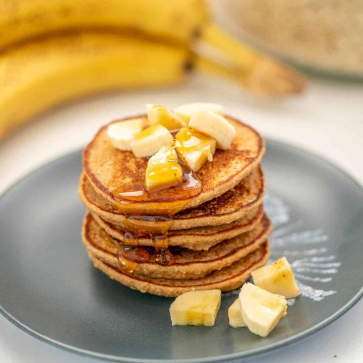 Banana Oat Pancakes (Wheat Free and Sugar Free) - My Kids Lick The Bowl